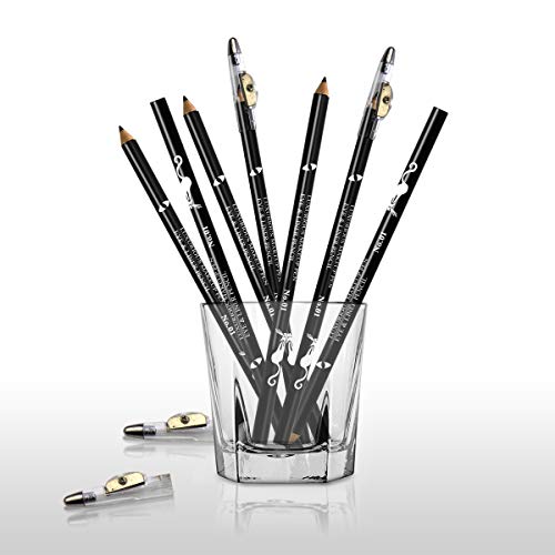 36 x negro delineador de ojos Lápices de largo resistente al agua con sacapuntas de comercio al por mayor trabajo Lot UK