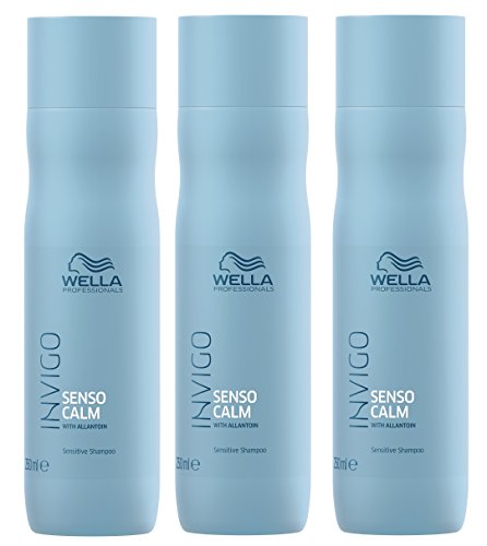 3er Senso Calm Sensitiv Shampoo Invigo Wella Professionals mit Allantoin je 250 ml = 750 ml