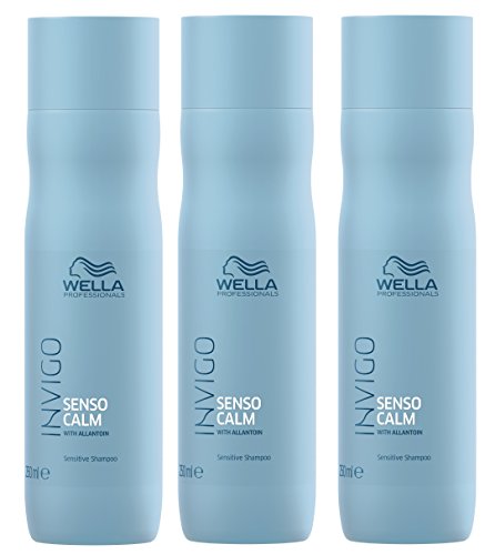 3er Senso Calm Sensitiv Shampoo Invigo Wella Professionals mit Allantoin je 250 ml = 750 ml
