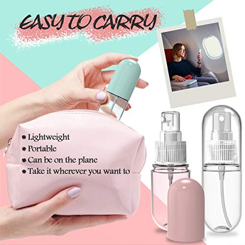 3pcs*40 ml Spray Botella, Atomizador Transparentes, recipientes de líquido Reciclable para limpieza, cosméticos y perfumes