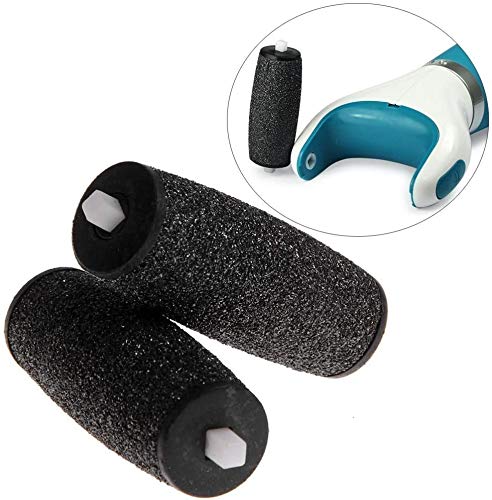 4 cabezales de repuesto con microminerales grises compatibles con Scholl Velvet Smooth Express, 4 unidades