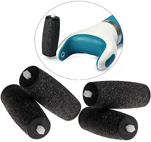 4 cabezales de repuesto con microminerales grises compatibles con Scholl Velvet Smooth Express, 4 unidades