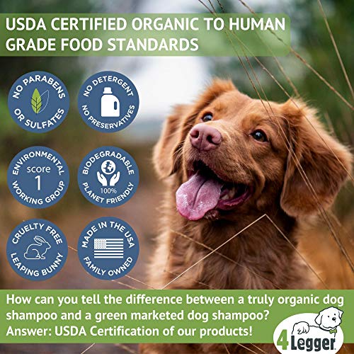 4-Legger certificada champú para Perros orgánica