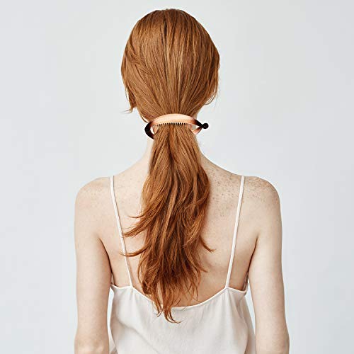 4 Pieces Banana Clips Fish Clips Banana Fish Combs Wide Tort Toned Comb Long Hair Clips Fish Grip Slide Size 14 cm for Ladies (Color Conjunto 3)