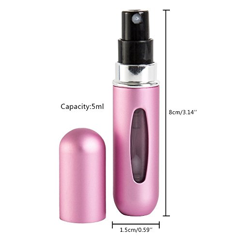 4 pieza Perfume (rellenable vaporizador vaporizador de perfume botella de perfume perfume (para viajes Viaje Pulverizador de amison