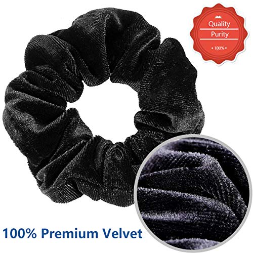 40 Piezas Velvet Elástico Hair Banda, Multicolor Scrunchies Terciopelo, Bandas de Pelo Bobble Elásticas Fuertes Accesorios Para el Cabello Ponytail Titular Para las Mujeres Niñas