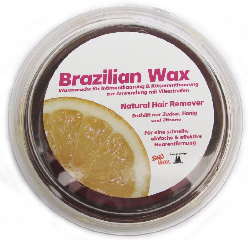 400 g dulce Wax Brazilian Wax para sugarme con fieltro 100% Natural. Cálido Cera de azúcar, miel y limón. brazi sugaring la pasta de azúcar de Brasil + 20 Fieltro rayas