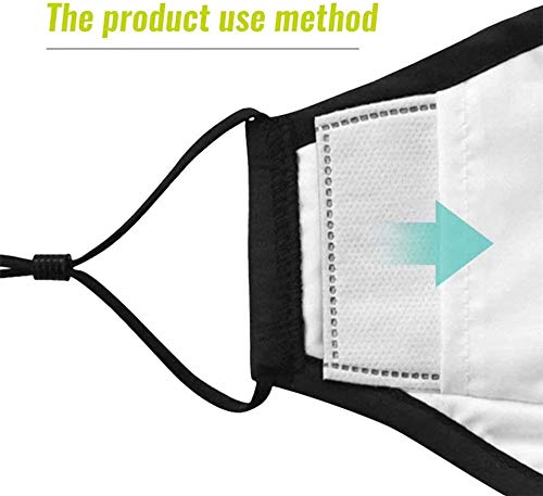 48 unidades filtros de carbón activado PM2.5 de 5 capas reemplazables de papel antivaho para adultos, hombres y mujeres