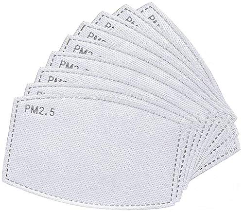 48 unidades filtros de carbón activado PM2.5 de 5 capas reemplazables de papel antivaho para adultos, hombres y mujeres