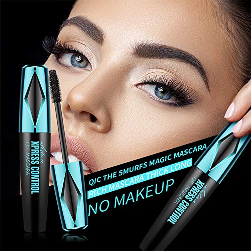 4D Silk Fiber Eyelash Mascara, 4D Mascara, 4D Máscara de Pestañas de Fibra de Seda, Larga duración, sin arrugas, sin manchas, más larga, más gruesa, Negra