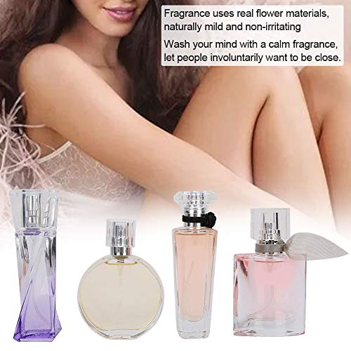 4pcs Lady Perfume Set Atomizador de Larga Duración Perfume Femenino Fragancia de Flores Set de Viaje Fragancia Floral Y Afrutada Caja de Regalo Perfecta Para Mujeres