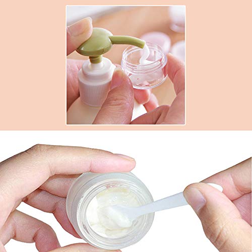 5 ml Envase Cosmético Vacío Pequeño Plástico Negro Puede Olla Cosmética Tarro Vacío Crema de Viaje con Tapa para Crema/Polvo/Loción/Pequeño Lazo del Oído-50pcs