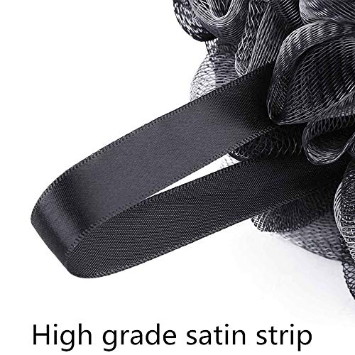 5 Pack Esponja de ducha de baño JollyJelly Malla de baño Loofahs Doble malla de cepillo de depurador corporal para mujeres Los hombres exfolian la piel limpia calmar la piel (60g/PCS)