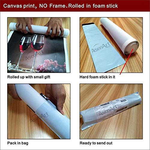 5 Panel/Set Lienzos Handart Cuadro En Lienzo Cinco Partes HD Clásico Óleo Impresiones Decorativas Cartel Arte Pared Pinturas Hogar Drn Ball Personajes Goku Super Saiyan Son Goku Dibujos Animados