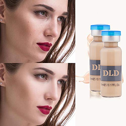 5 tipos de color de piel-BB Serum Cream Serum antiedad para aclarar la piel Cuidado facial Blanqueamiento Base de maquillaje Belleza (Colores mezclados)