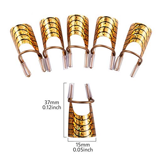 5 Unids de Uñas Reutilizables Accesorios de Arte en Belleza Herramienta UV Gel Acrílico Francés Nail Art Tips Extensión Guía Herramienta Mujeres Chica Regalo herramientas de belleza Oro