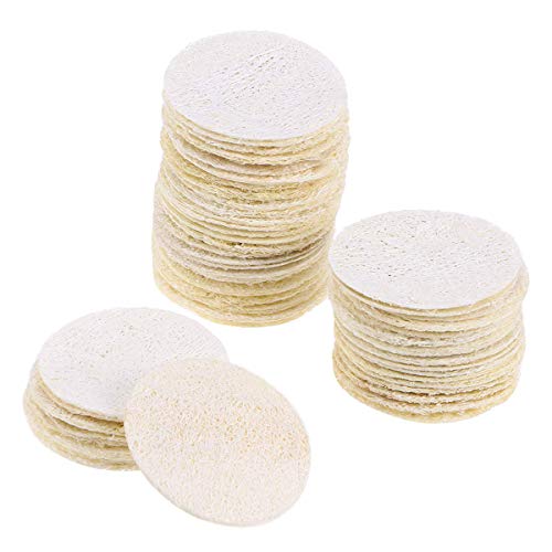50 almohadillas de lufa reutilizables, para eliminar el maquillaje, exfoliante, esponja de lufa, para eliminar el rostro, respetuoso con el medio ambiente y suave