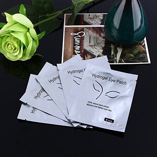 50 pares Parches de pestañas bajo los cojines del ojo de extensión de pestañas maquillaje herramientas