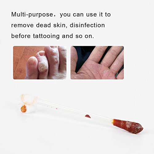 50 pcs Punta de algodón doble Desechables de algodón yoduro desinfectante de yodo