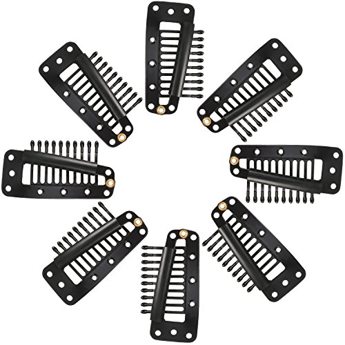 50 Piezas Clips de Peluca de Presión-Peine de 10-Dientes para Extensiones de Pelo