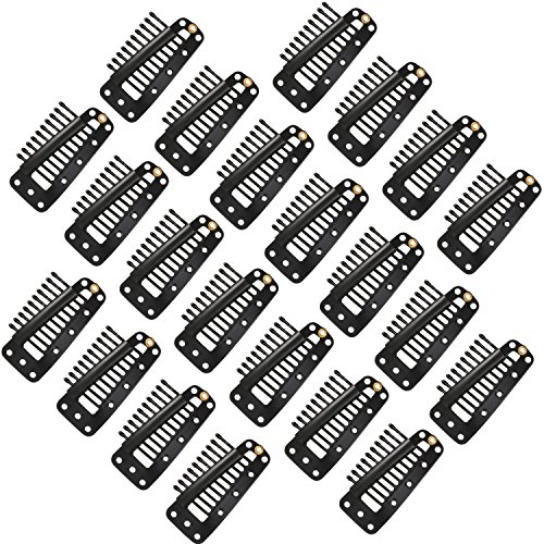 50 Piezas Clips de Peluca de Presión-Peine de 10-Dientes para Extensiones de Pelo