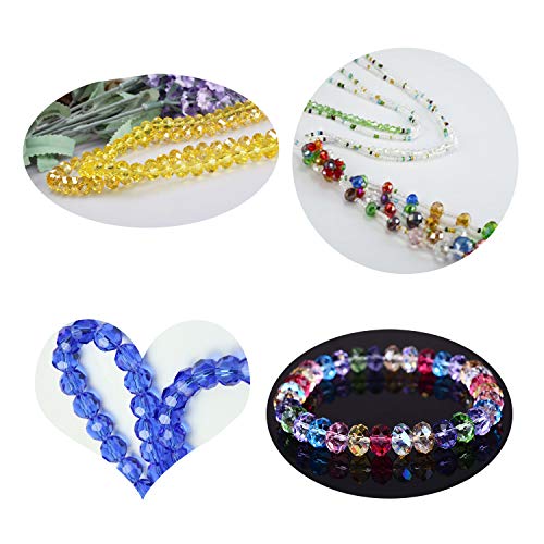 (500 unids) OOTSR 6mm Abalorios de cristal, 10 colores Briolette Cuentas facetadas para la pulsera del collar de la joyería que hace el arte de DIY con la caja del envase