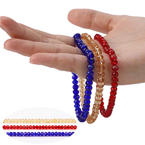 (500 unids) OOTSR 6mm Abalorios de cristal, 10 colores Briolette Cuentas facetadas para la pulsera del collar de la joyería que hace el arte de DIY con la caja del envase