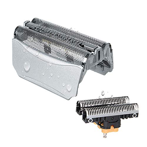 51S Cabezales de Afeitado para Braun Afeitadora Eléctrica Hombre, Poweka Series 5 Recambio de Lámina y Cuchillas Compatible con Braun 8000 Series 360 Complete Activator ContourPro