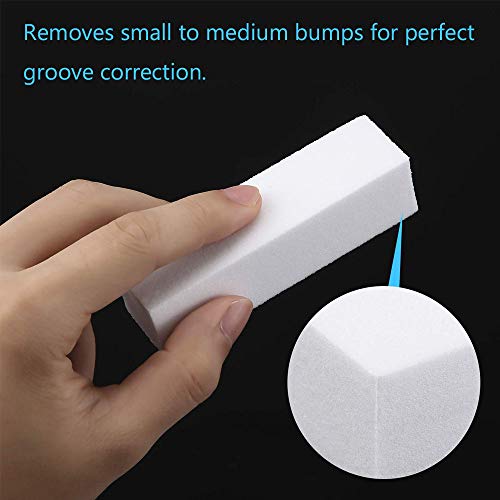 5Pcs Bloque Blanco para Pulir y Dar Brillo Lima Lija Arte de Uñas Acrílicos, 4 Way Buffing File, Nail Care Manicure Nail Art Tips Tool