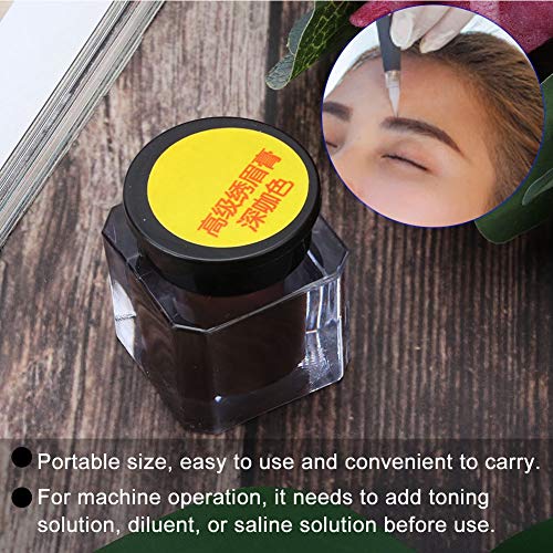 5pcs profesional Microblading práctica pigmento tatuaje ceja labio semipermanente herramienta de maquillaje crema