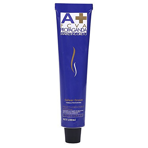 6 colores 100ml / botella de moda de color natural que labra la crema del tinte de pelo con leche doble del oxígeno(blanco)