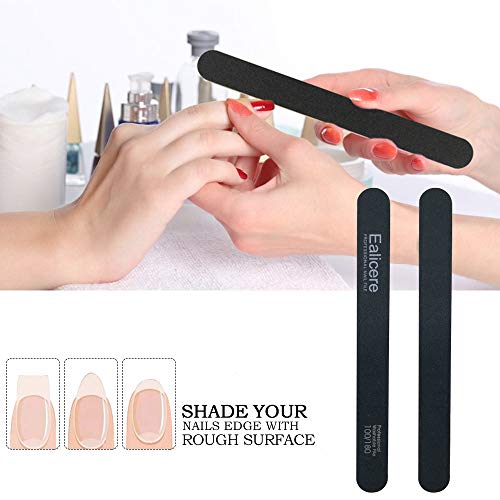 6 Pcs Reutilizable y Lavable Lima de Uñas Profesional para Uñas de Arte Uña Manicura Partíucla Gruesa Fina, Herramientas de Cuidado de Mascotas Para Uso Doméstico y Salón (Grano 100/180)