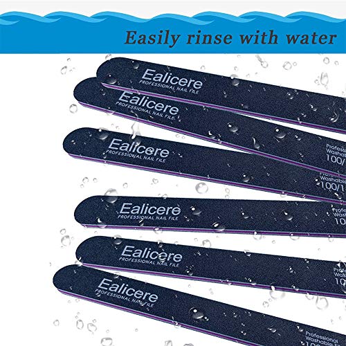 6 Pcs Reutilizable y Lavable Lima de Uñas Profesional para Uñas de Arte Uña Manicura Partíucla Gruesa Fina, Herramientas de Cuidado de Mascotas Para Uso Doméstico y Salón (Grano 100/180)