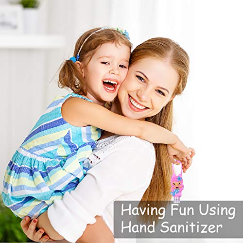 6 Piezas Botellas de Viaje Portátiles para Niños,Botellas Recargables de Silicona a Prueba de Fugas para la Escuela, Viajes, Juegos al Aire Libre, campamentos (Sirena)