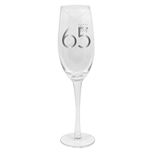 65th Birthday Celebrate In Style Flute Glass In Gift Box Lovely Gift Idea