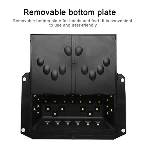 72W Secador de Uñas, Lámpara de Uñas LED UV con 36 Luz y Sensor Automático y 4 Temporizador para 2 Manos Secado Rápido