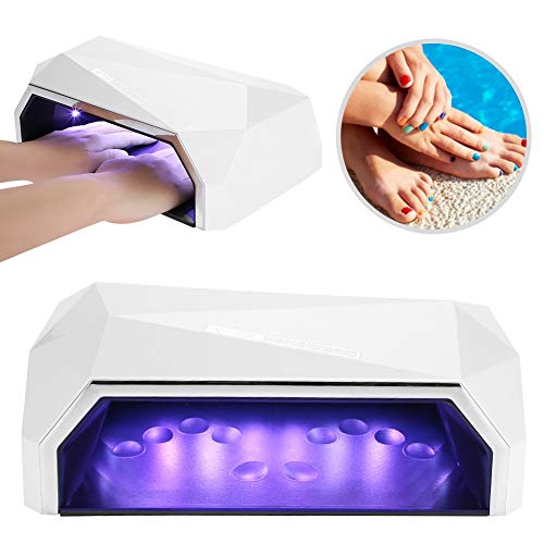 72W Secador de Uñas, Lámpara de Uñas LED UV con 36 Luz y Sensor Automático y 4 Temporizador para 2 Manos Secado Rápido