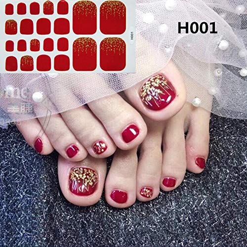 8 Hojas Pegatinas De Uñas, Mwoot Toenail Etiqueta Profesional Multicolor Toe Nail Wraps Pegatinas Diy Adhesivo Calcomanías De Manicura