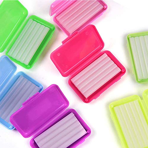8 piezas de Cera Dental, Cera para El Alivio de La Irritación, Cera para El Cuidado Bucal Dental, Varios Aromas de Frutas, para Protector del Usuario de Aparatos Ortopédicos, Ortodoncia Dental