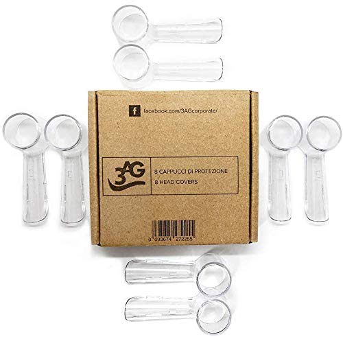8 protecciones higiénicas para cepillo de dientes eléctrico recargables Braun Oral B Sensitive, Professional Care, Vitality, etc.