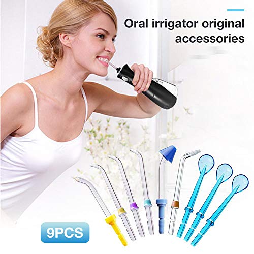 9 PCS Puntas De Chorro Clásicas De Repuesto Para Waterpik Water WP-100 WP-250 WP-260 WP-300 WP-450 Flossers Y Otros Irrigadores Orales