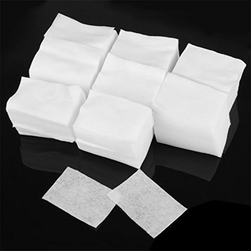 900 Algodón Celuloso Toallitas Limpiador Uñas Blanco Manicura