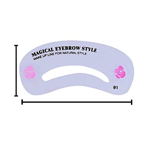 96 plantillas para cejas, dibujo de cejas, tarjetas de guía de bricolaje para cejas, plantillas de maquillaje para cejas, herramientas de modelado de cejas, kit de plantillas reutilizables