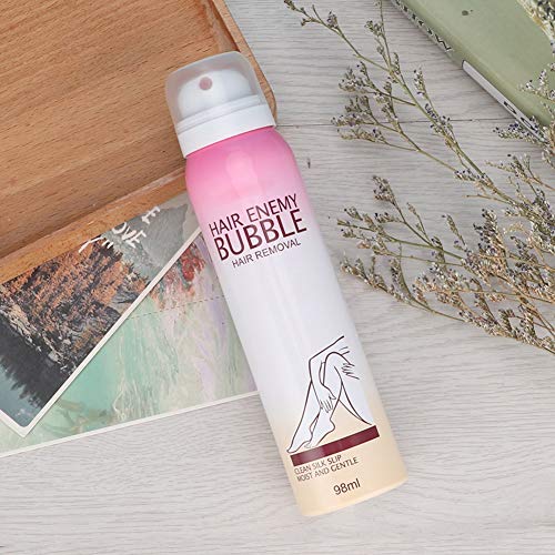 98ml Burbuja Dolorosa Crema de Depilación para Mujeres Desmaquillador de Larga Duración en Spray Crema Depilatoria