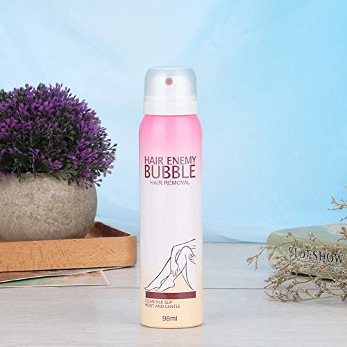 98ml Burbuja Dolorosa Crema de Depilación para Mujeres Desmaquillador de Larga Duración en Spray Crema Depilatoria