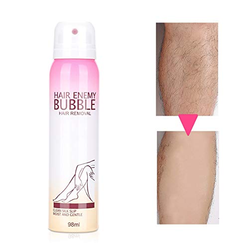 98ml Burbuja Dolorosa Crema de Depilación para Mujeres Desmaquillador de Larga Duración en Spray Crema Depilatoria