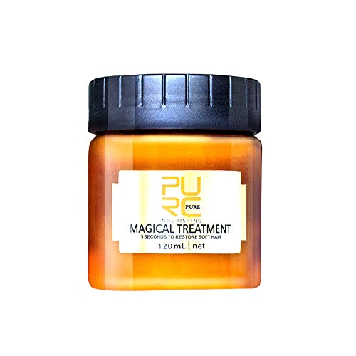 99AMZ Magical Treatment Mask 5 Seconds Repairs Damage Restore Soft Hair 60ml/120ml for All Hair Types Keratin Hair & Scalp Treatment Mascarilla para el Pelo Profesionales para Dañado Cabello (A-120ML)