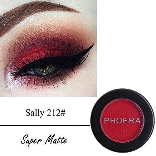99AMZ Mate Impermeable Brillante Sombra de ojos en crema Azul Roja Verde Paleta de sombra de ojos Marron Plata Sombra de ojos monocromática altamente coloreada Polvo de sombra de ojos de (L)