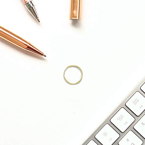 9K Amarillo Oro Calibre 22-8MM de di?Metro aro Abierto Continuo Anillo de la Nariz Nariz Piercing