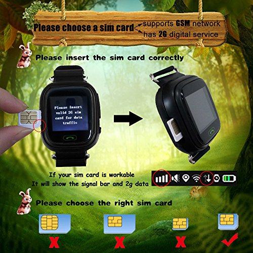 9Tong Reloj Inteligente para Niños con GPS, Reloj Inteligente para Niños con Rastreador GPS y Soporte SIM gsm con Pantalla Táctil, Llamadas de Emergencia